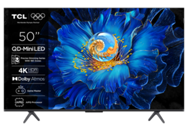 TCL TV 50C6KS, Mini LED 4K UHD Google TV, 50"